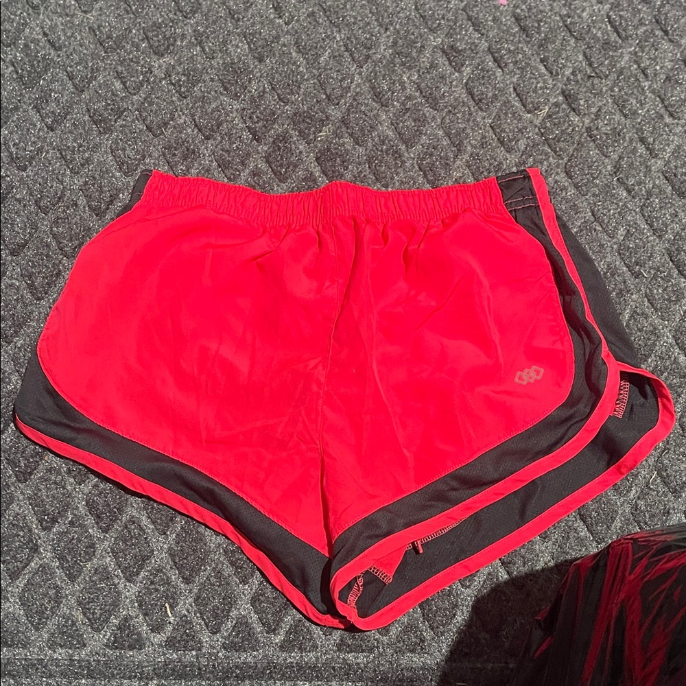 Vibrant Pink and Gray Women's Athletic Shorts